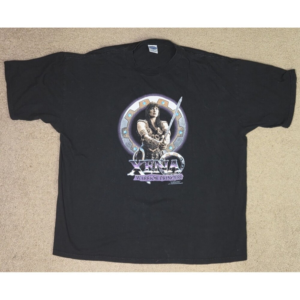 Vintage Men's Xena Warrior Princess T-Shirt Cygnus Sportswear Size XXL 2XL 1997